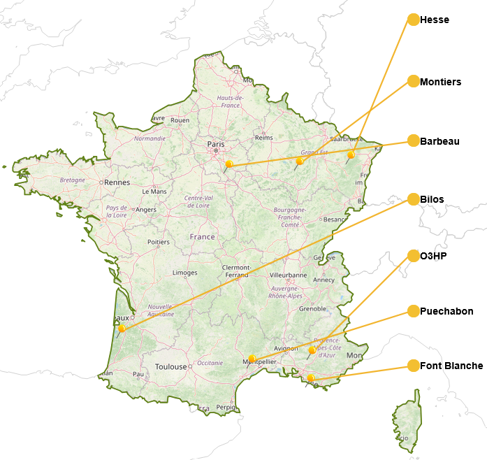 Sites DForC France Sites DForC France