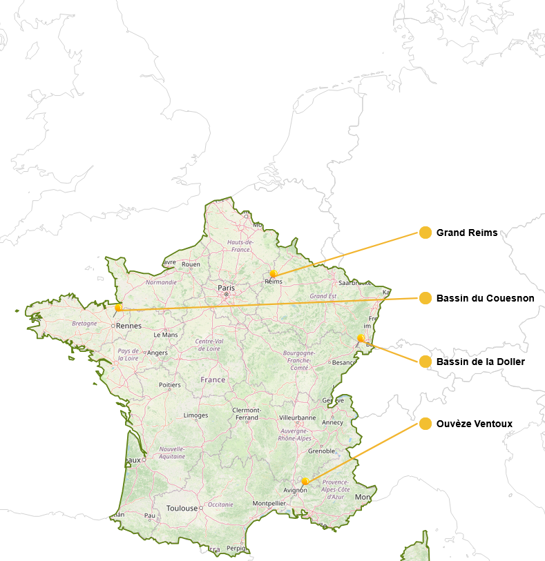Sites SLAM-B France Sites SLAM-B France